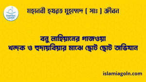 বনু লাহিয়ানের গাজওয়া | খন্দক ও হুদায়বিয়ার মাঝে ছোট ছোট অভিযান